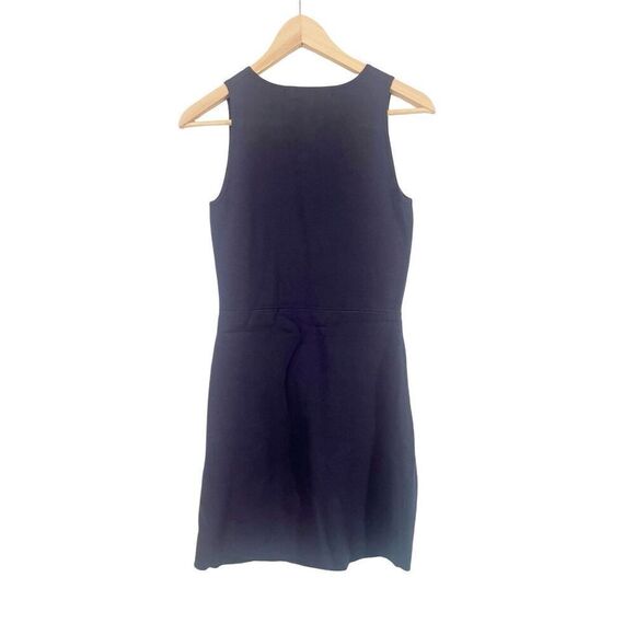 Elizabeth and James Navy Blue Half Zip Sleeveless Bodycon Mini Dress Small - Picture 2 of 4
